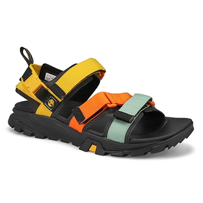 Mns Garrison Trail Webbing Strap Sandal - Orange/Multi