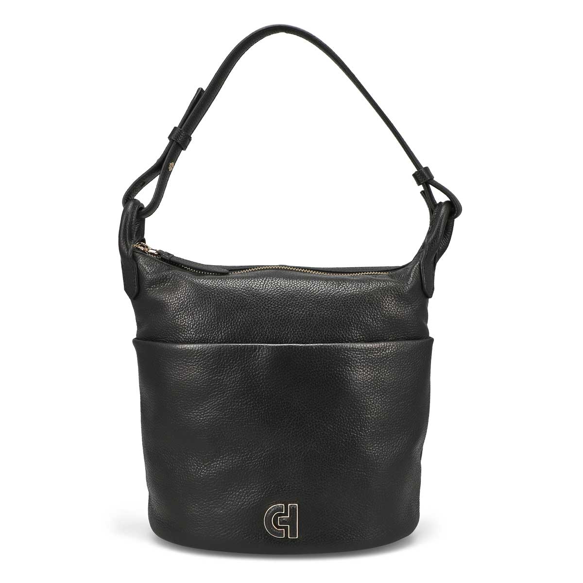 Women's Essential Soft Bucket Bag - Black