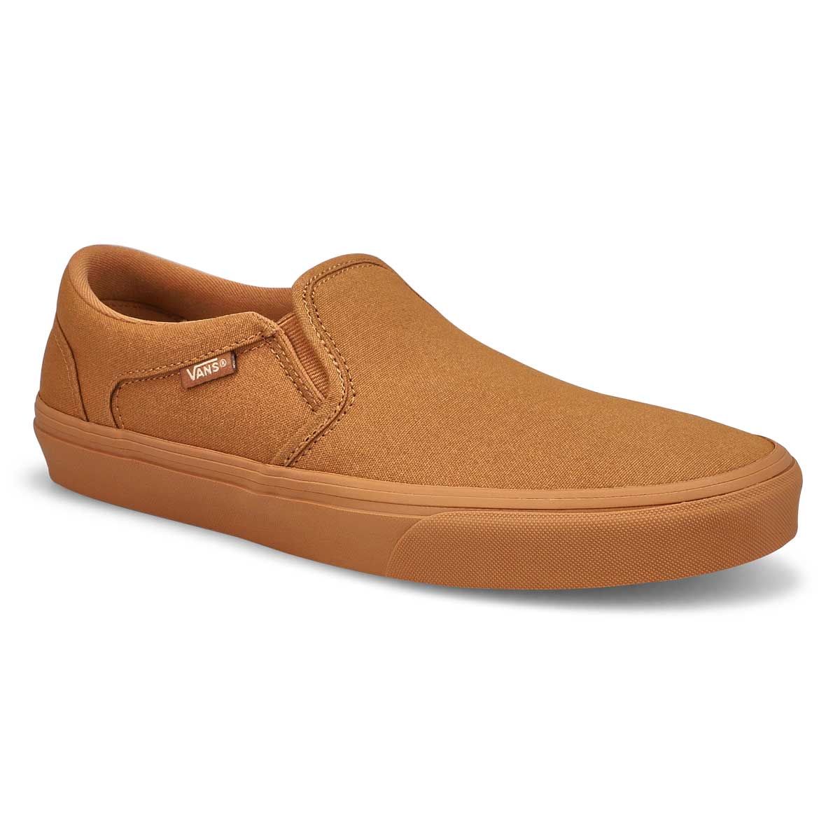 Vans Asher Slip On Mens Skate Shoes 11.0 Mono Brown Sugar