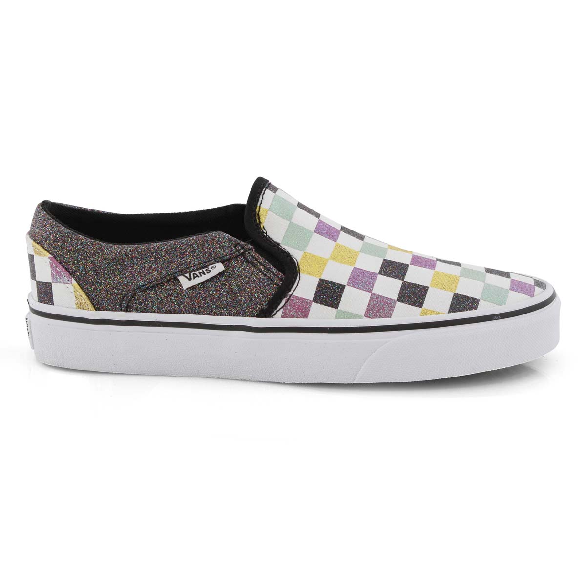 Women's Asher-Checker Slip On Sneaker - Glitter Multi