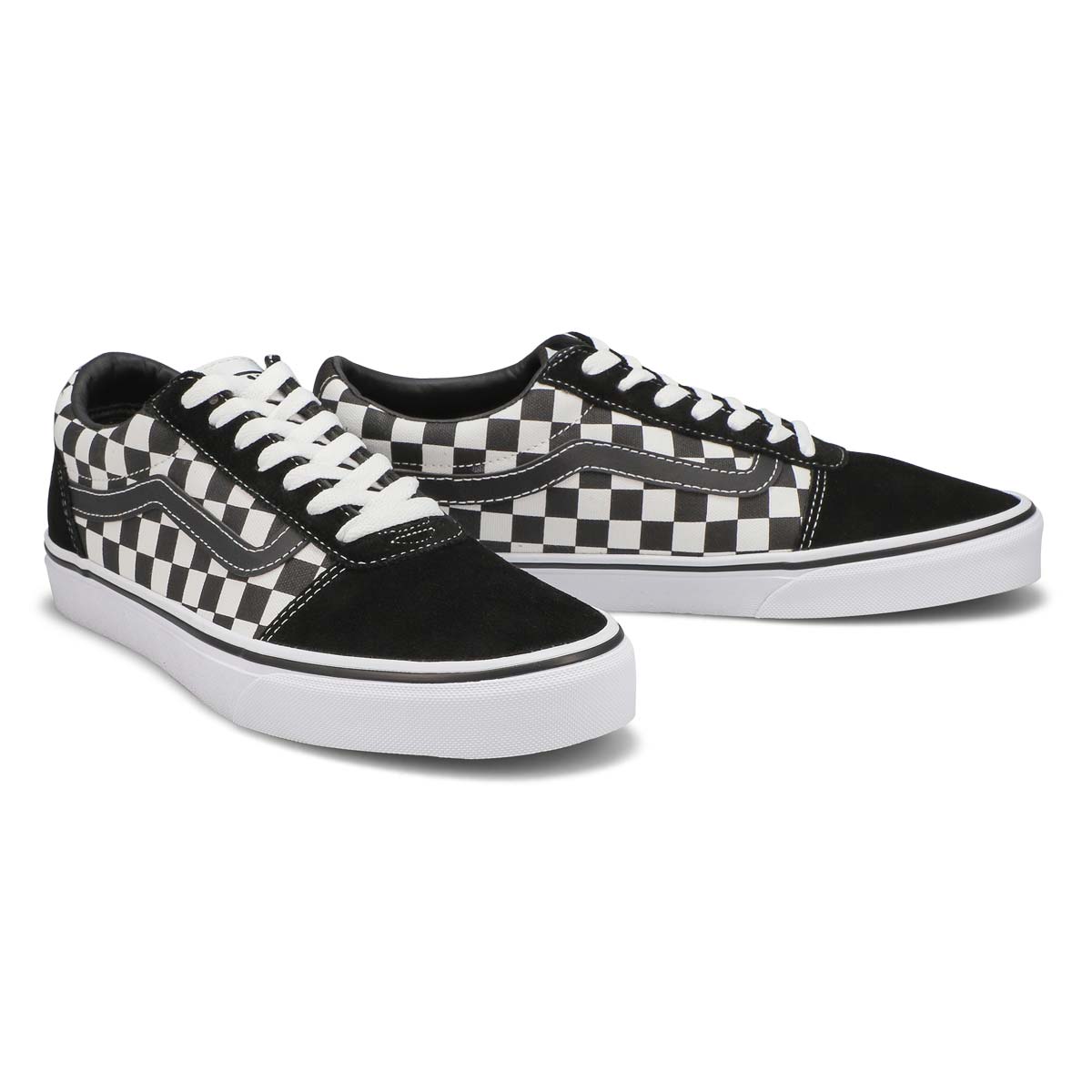 Vans Men's Ward Sneaker - Black/White | SoftMoc.com