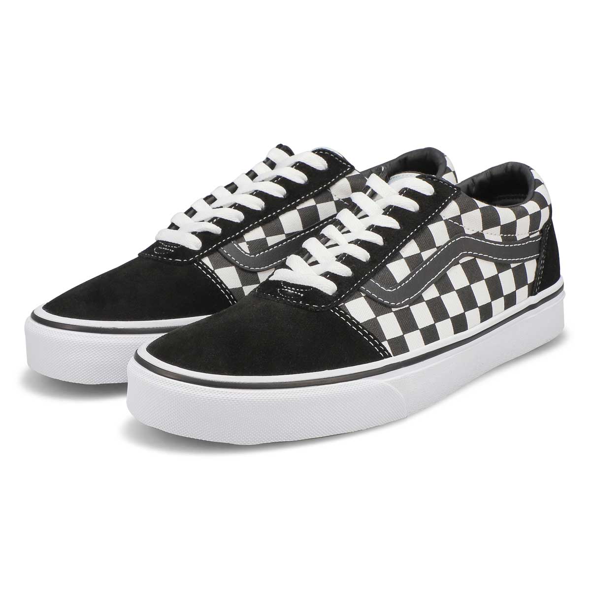Vans Men's Ward Sneaker - Black/White | SoftMoc.com