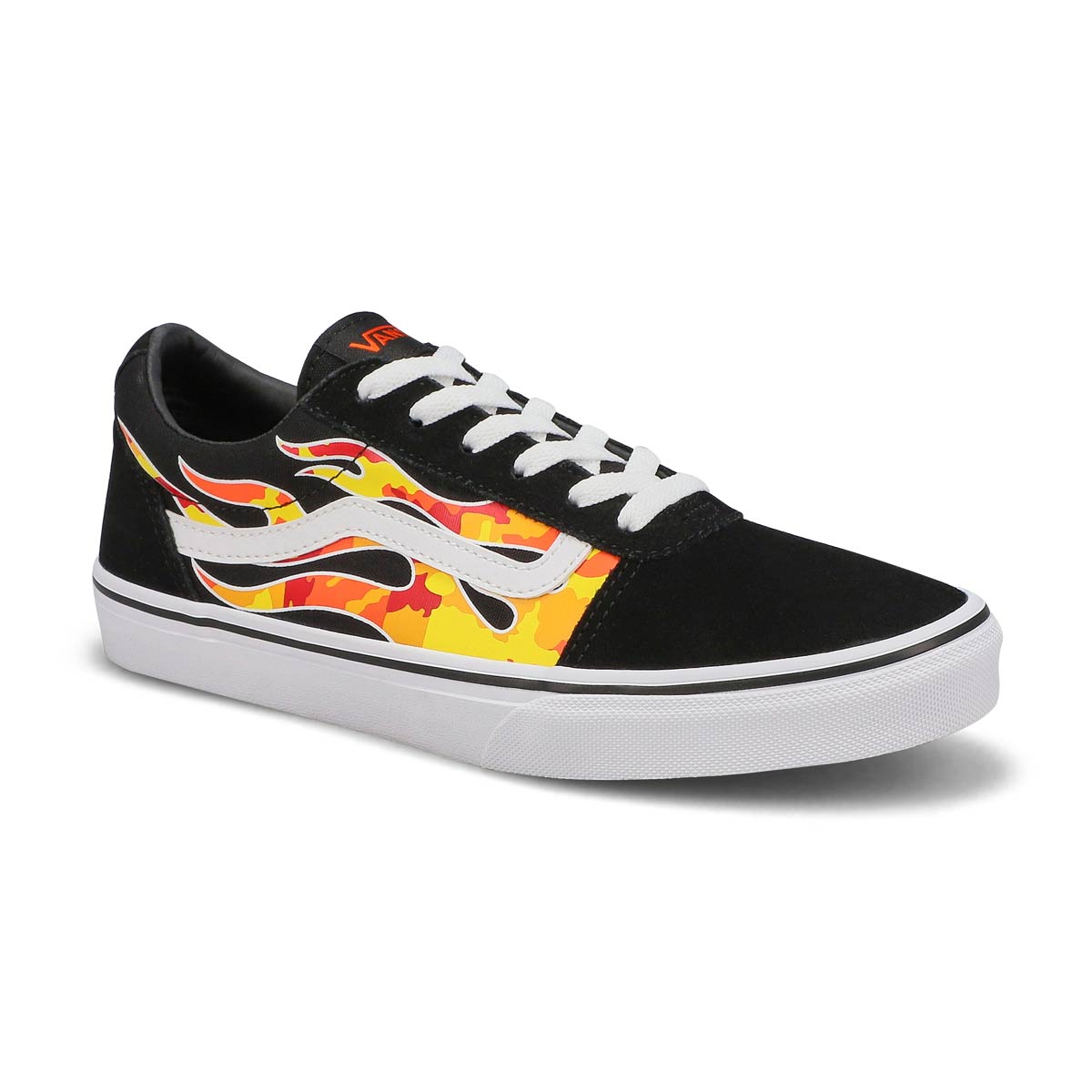 Vans Boys' Ward Lace Up Sneaker - Black | SoftMoc.com