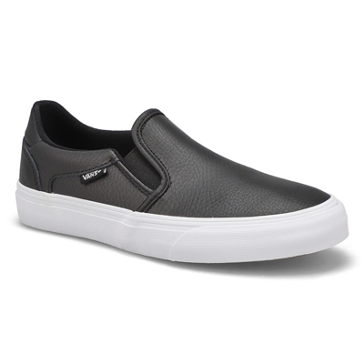 Lds Asher Deluxe Slip On Sneaker - Black/White