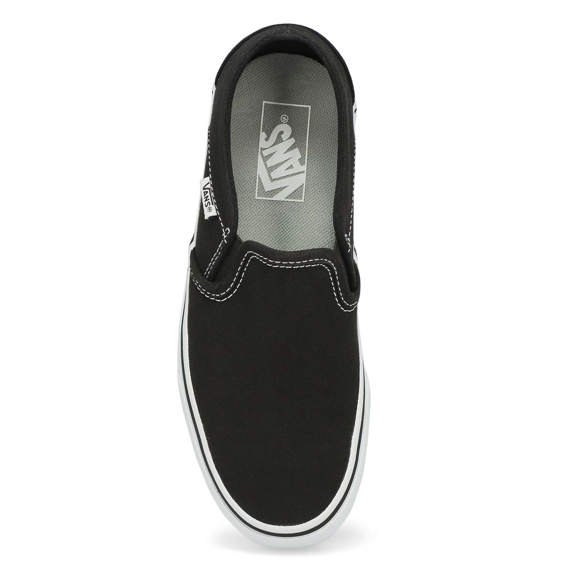 Vans Women's Asher Platform Sneaker - Black | SoftMoc.com