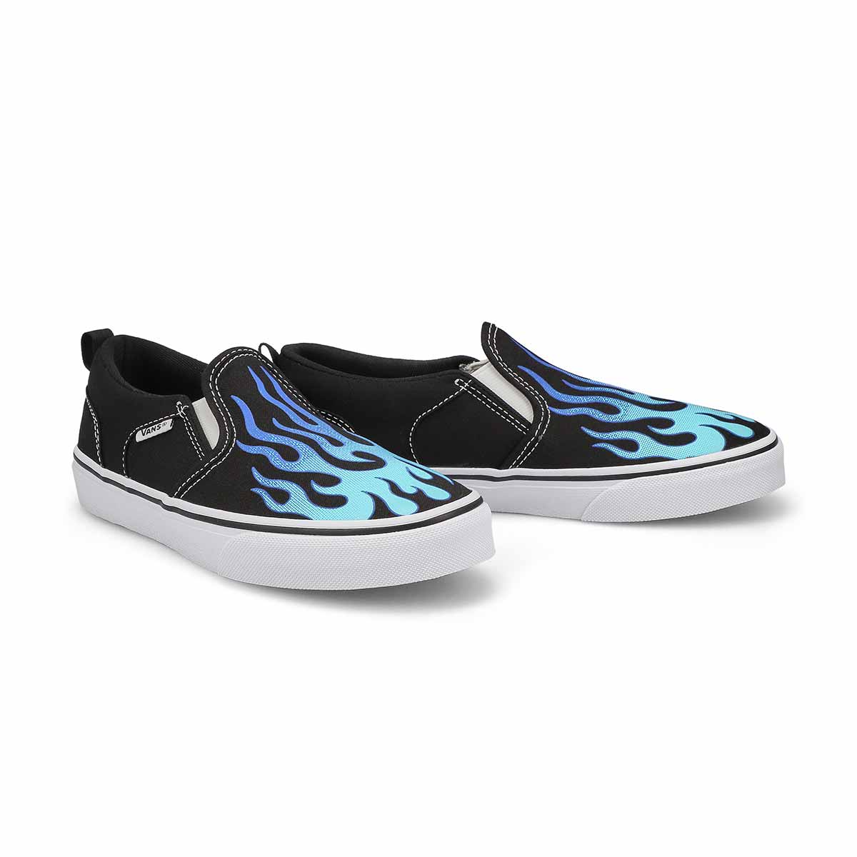 Vans Kids Asher Flame Lace Up Sneaker