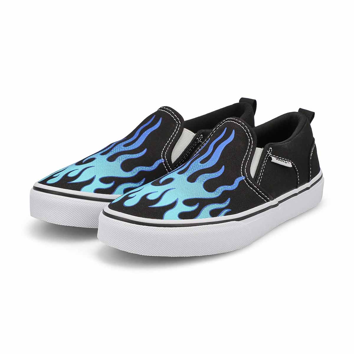 Flame slip on vans hotsell