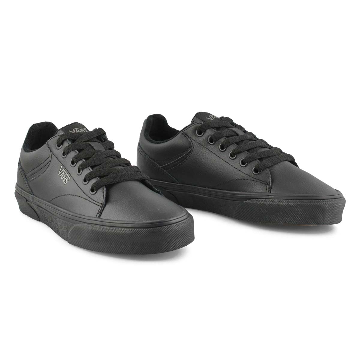 Vans Women's Seldan Sneaker - Black/White | SoftMoc.com