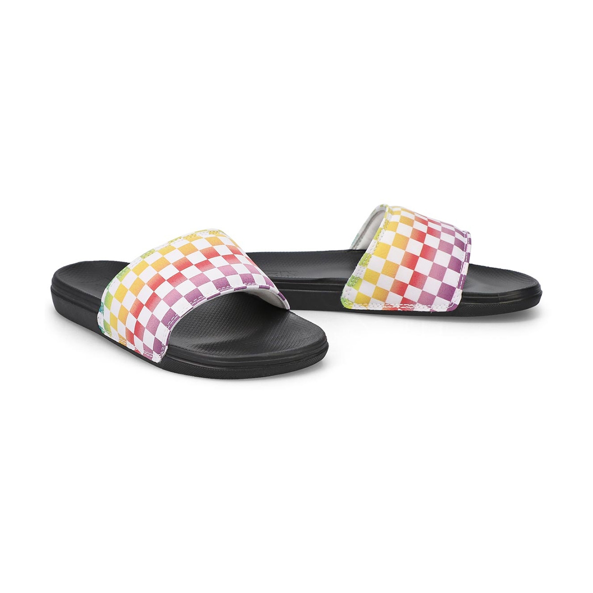 Vans Girls' Range Slide-On Sandal - Rainbow/B | SoftMoc.com