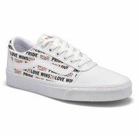 Women's Ward Pride Lace Up Sneaker - White/White