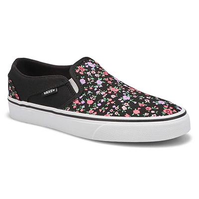 Vans Women's Asher Slip On Sneaker - Floral | SoftMoc.com