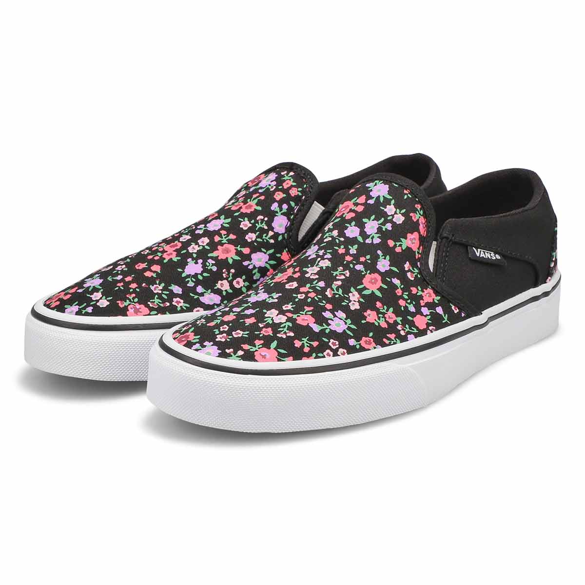 Vans Women's Asher Slip On Sneaker - Floral | SoftMoc.com