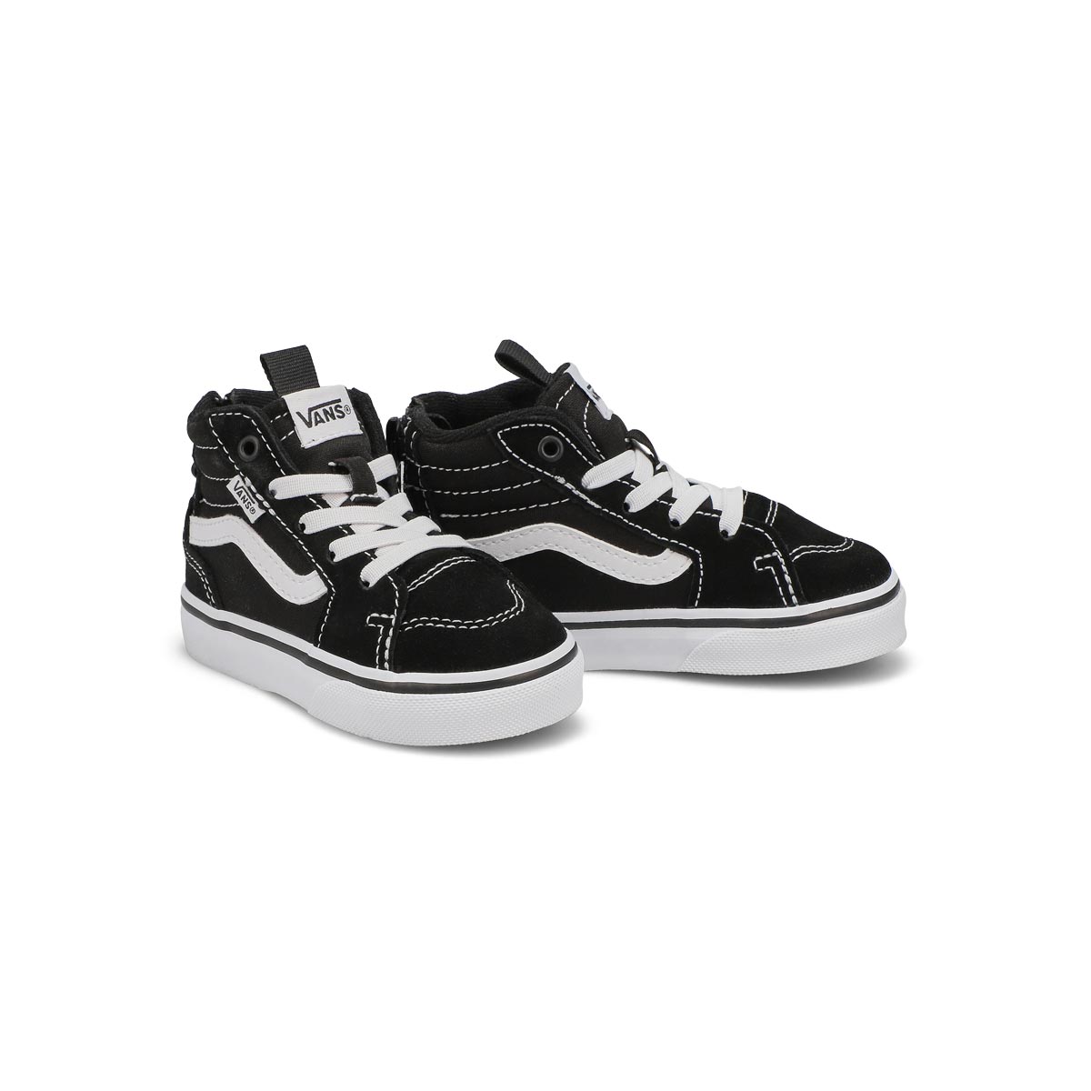 Infants' Filmore Hi Zip Sneaker - Black/ White