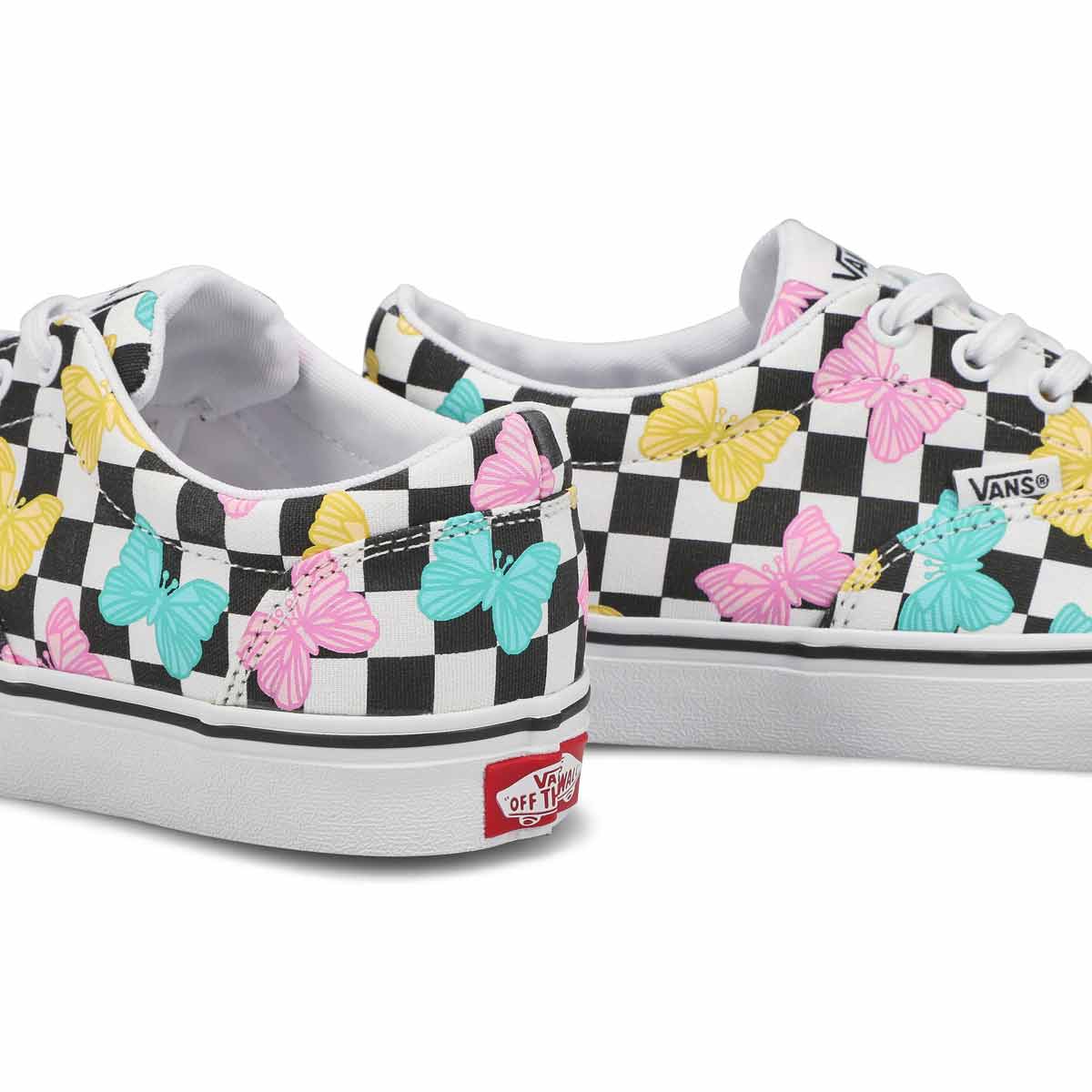 Women's Doheny Butterfly Checkerboard Sneaker - Multi/White