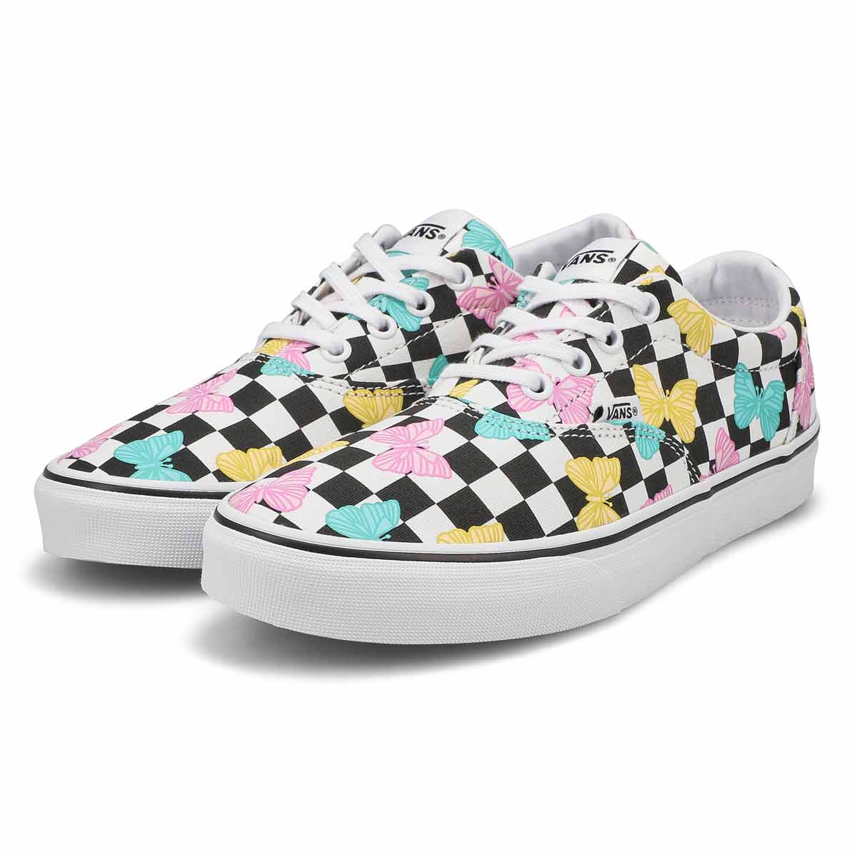 Baskets à motif damier DOHENY BUTTERFLY CHECKERBOARD, multi/blanc, femmes