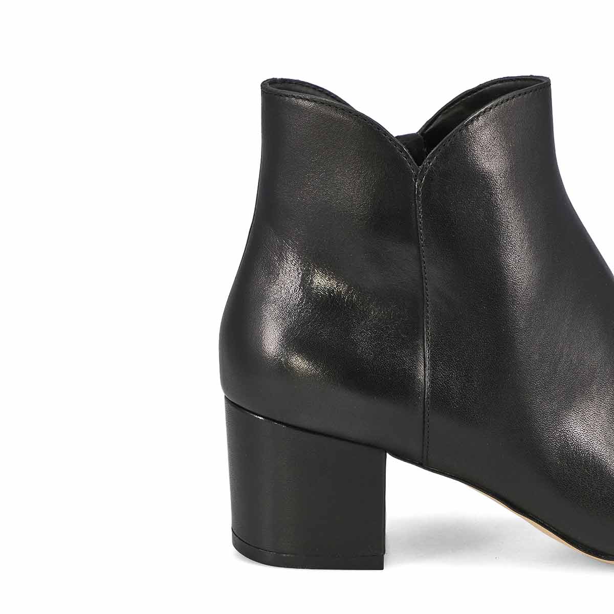 Women's Elyse Leather Ankle Boot - Black/Black