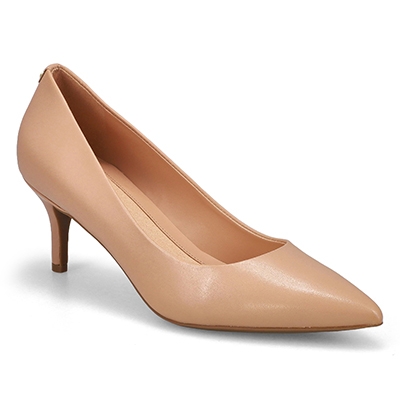 Lds Go-To Park Leather Dress Heel - Brush