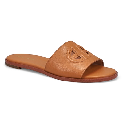 Lds Flynn Logo Slide Sandal - Pecan