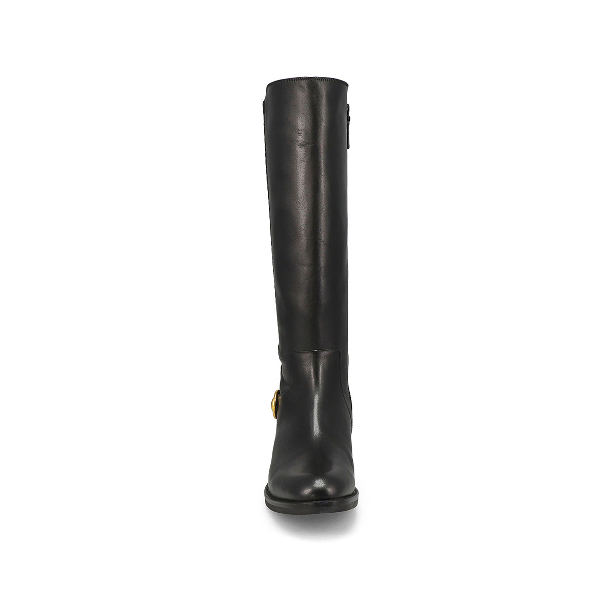 Womens Clover Stretch Leather Tall Riding Boot - Black