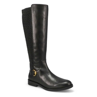 Botte d'équitation en cuir CLOVER STRETCH, noir, femmes