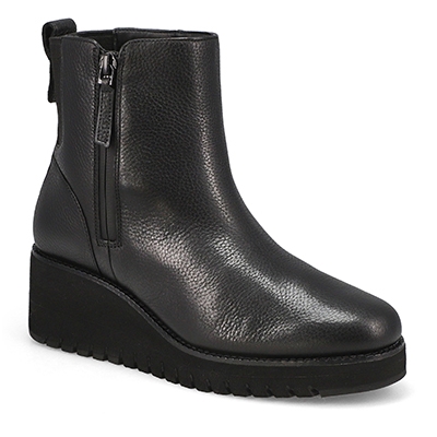 Botte imperméable Zero Grand City Wedge, noir/noir, femmes