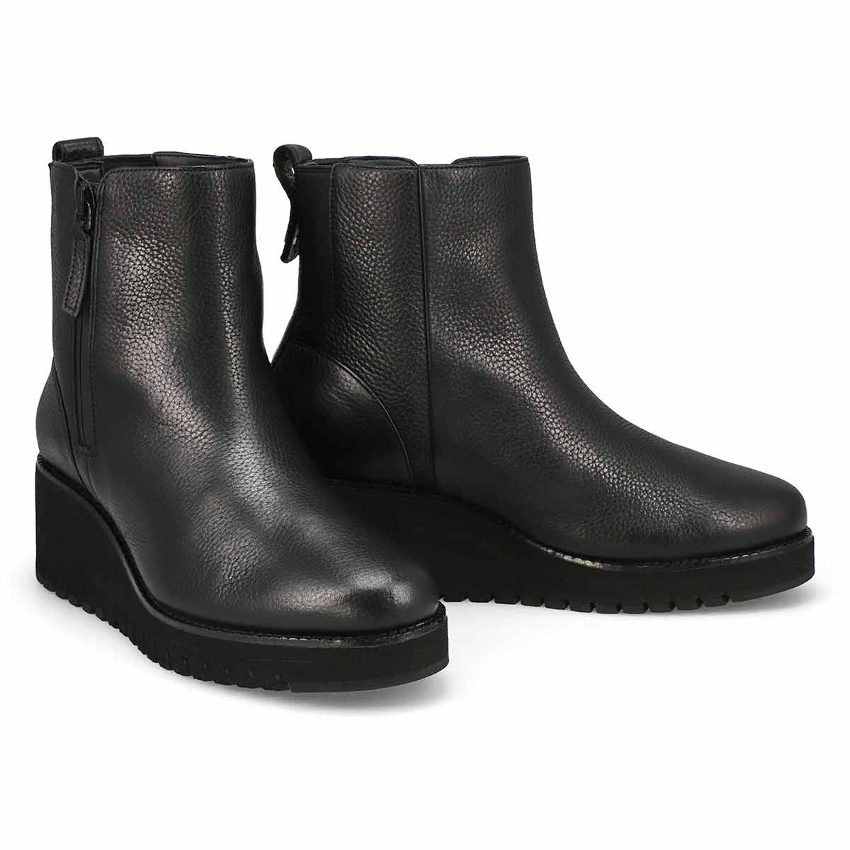 Women's  Zero Grand City Wedge Waterproof Boot - Black/Black