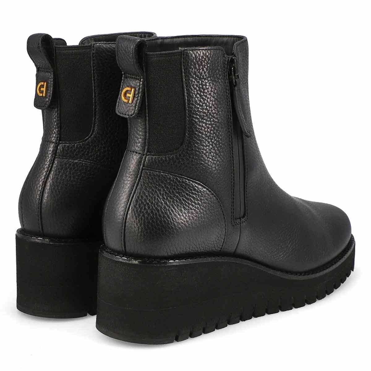 Botte imperméable ZERO GRAND CITY WEDGE, noir/noir, femmes