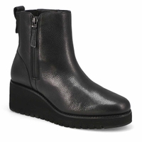 Women's  Zero Grand City Wedge Waterproof Boot - Black/Black