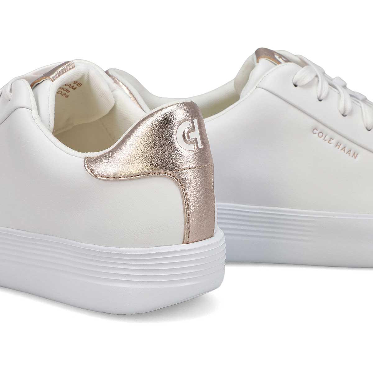 Women's Grand Crosscourt Joy Platform Sneaker - Optic White/Rose Gold