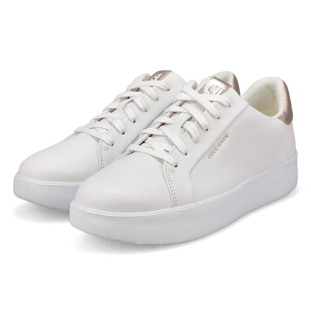 Women's Grand Crosscourt Joy Platform Sneaker - Optic White/Rose Gold