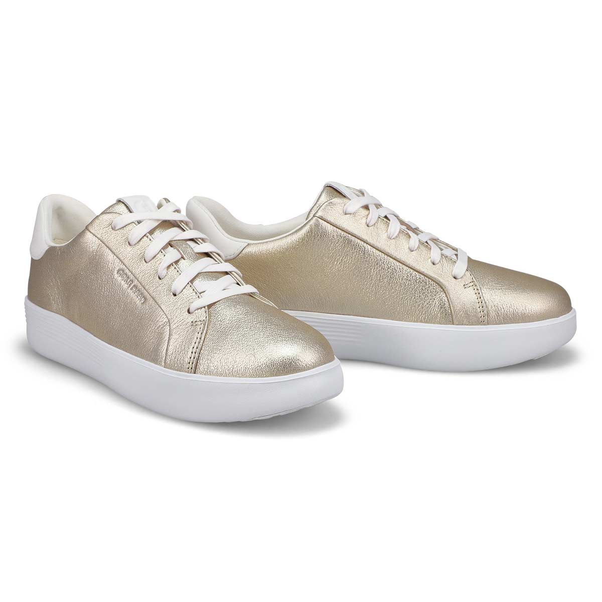 Women's Grand Crosscourt Joy Platform Sneaker - Soft Gold/Optic White