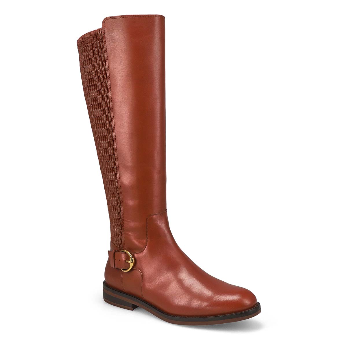 Botte d'équitation en cuir CLOVER STRETCH, brun foncé, femmes