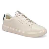 Women's Grand Crosscourt Traveler Casual Sneaker - Ivory/Ponderosa Pine/Soft Gold