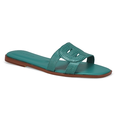 Lds Chrisee Casual Slide Sandal - Green