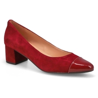 Women's Go-To Block Suede Dress Heel - Black Cherry