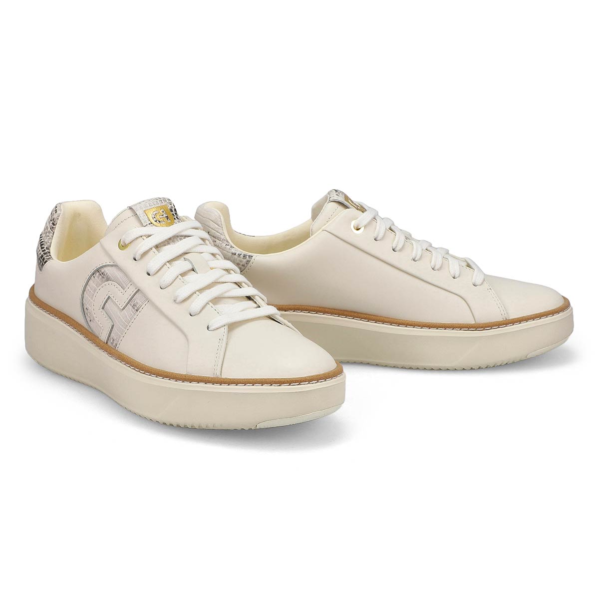 Women's Grandpro Topspin Casual Sneaker - Ivory/Black/Ivory