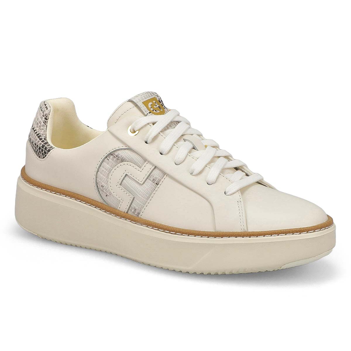 Women's Grandpro Topspin Casual Sneaker - Ivory/Black/Ivory