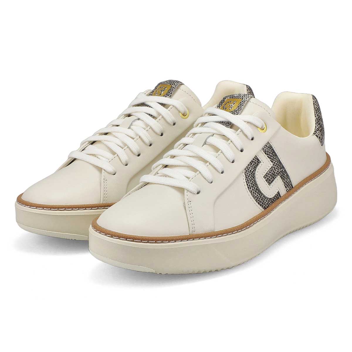 Women's Grandpro Topspin Casual Sneaker - Ivory/Black/Ivory