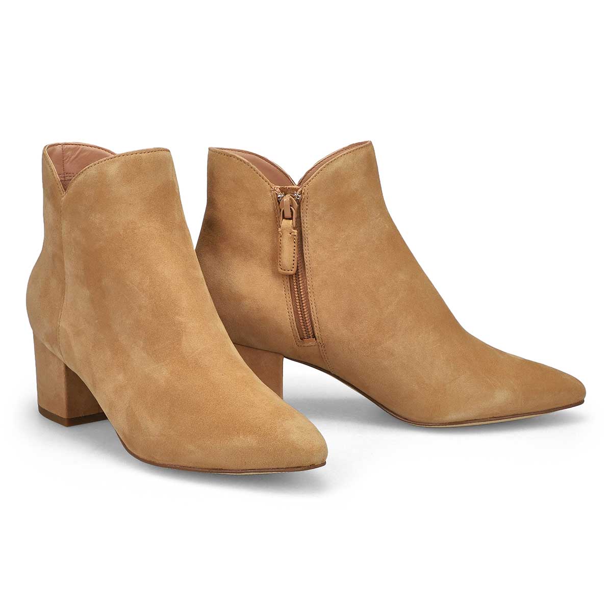 Women's  Elyse Suede Ankle Boot - Blush Tan