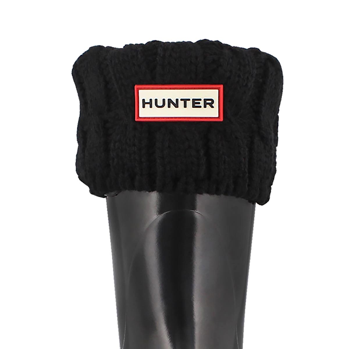 Hunter Women's 6 STITCH CABLE black 