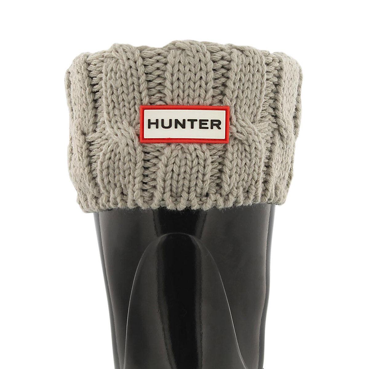 hunter 6 stitch cable boot sock