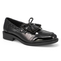 Women's Wendy Tailored Slipon Shawl Loafer - Black Patent