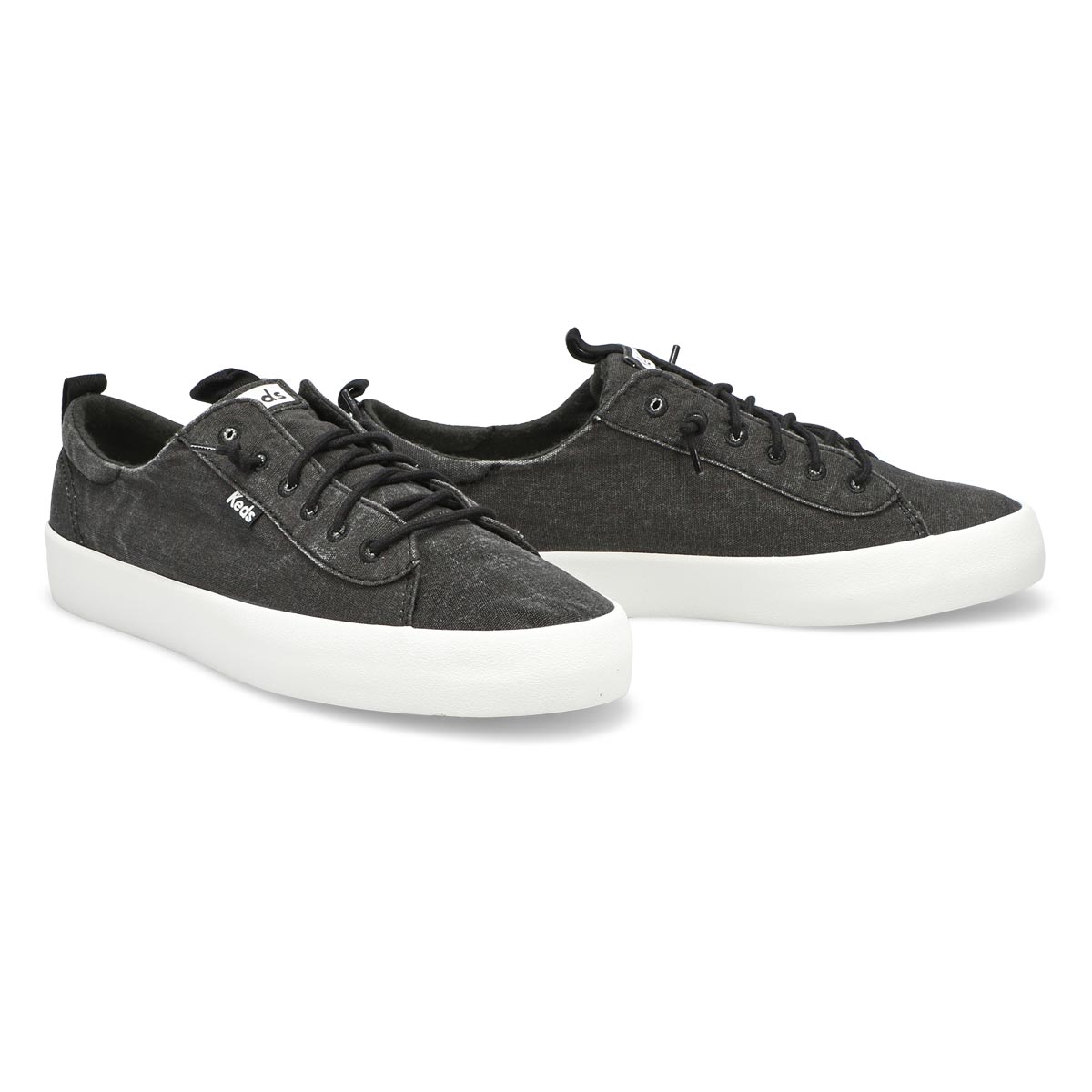 Women's Kickback Washable Organic Sneaker - Black