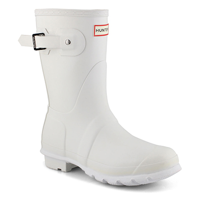 short white hunter rain boots