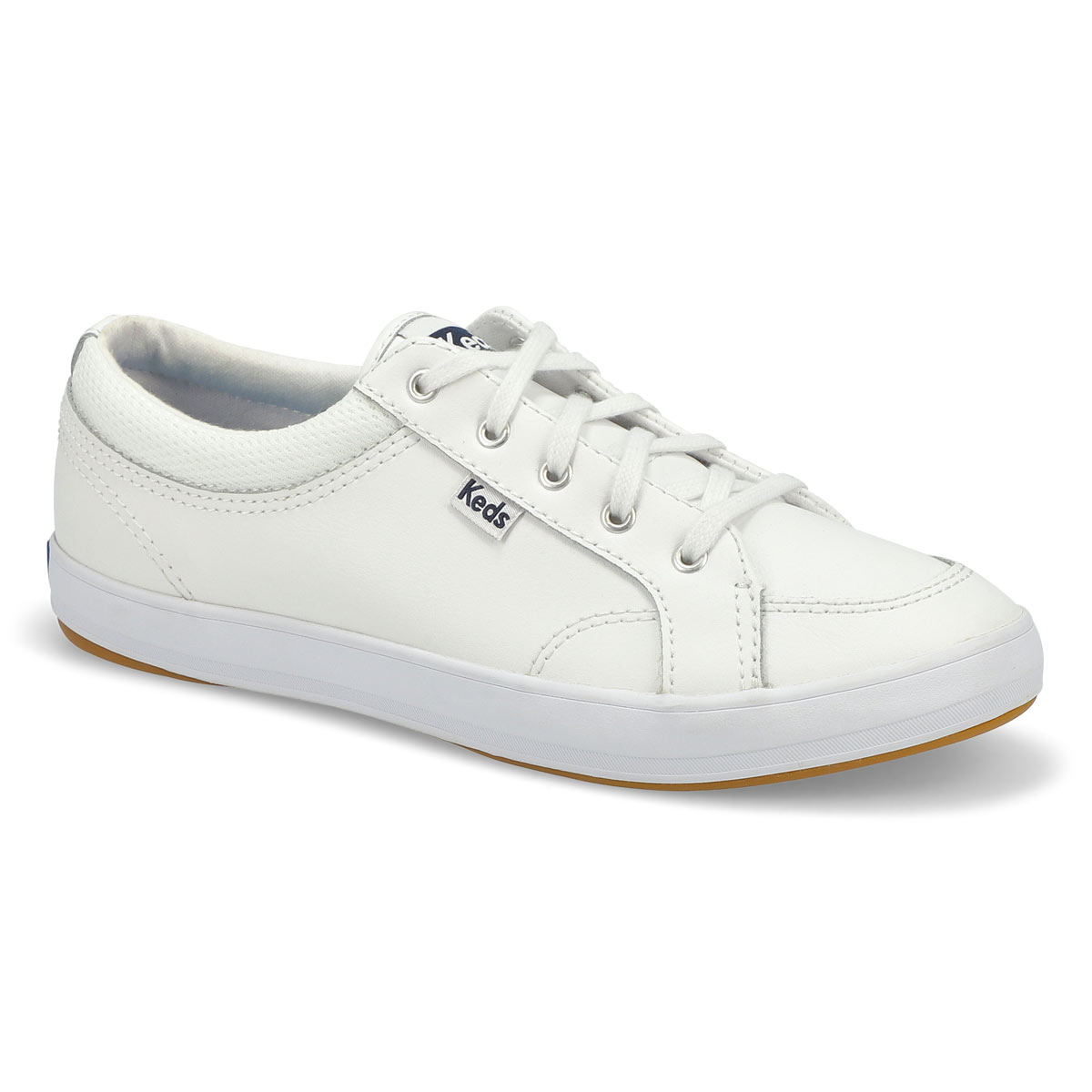 CENTER white lace up sneaker 