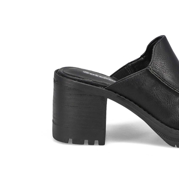 Women's Winona Heeled Slip On Clog - Black