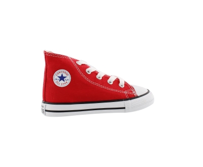 Converse red store high tops kids