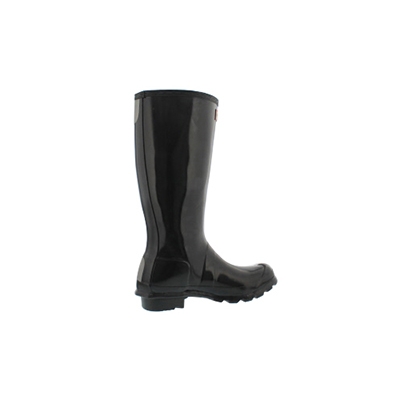 Hunter black rain boots buy size 5 semi gloss below knee original kids gloss