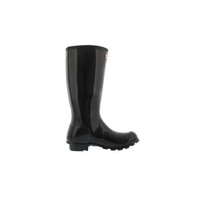 Hunter Girls Original Gloss Rain Boot Blac SoftMoc