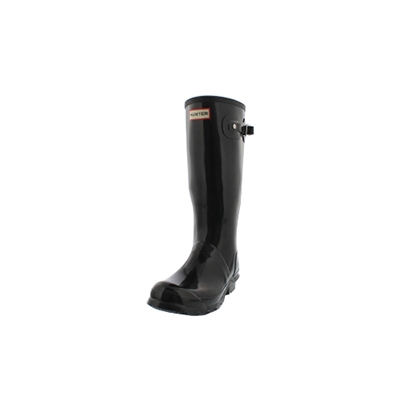 Hunter Girls Original Gloss Rain Boot Blac SoftMoc